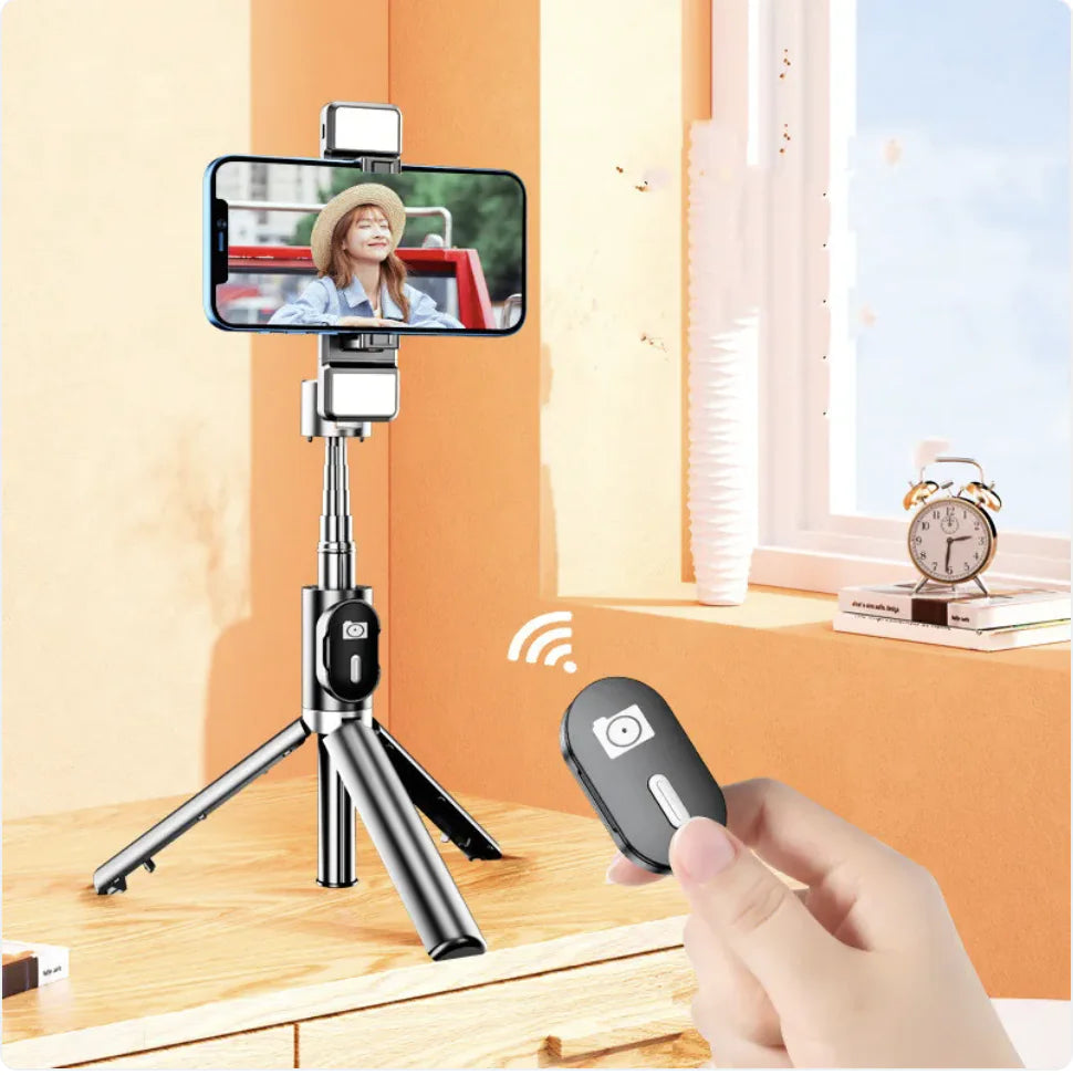 Selfie Stick with Mobile Phone Live Support