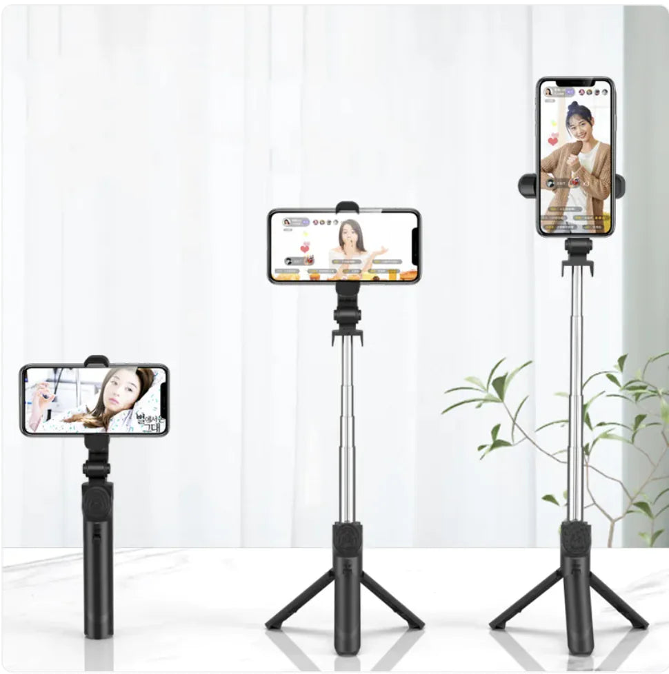 Selfie Stick with Mobile Phone Live Support