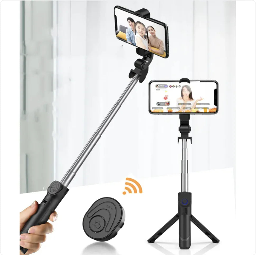 Selfie Stick with Mobile Phone Live Support